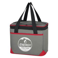 cooler bag with adjustable strap and bungee cord storage