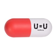 red and white pill with imprint on the right side saying u=u and yoursite.org below it