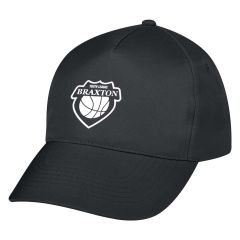 personalized black hat with an imprint saying youth league braxton