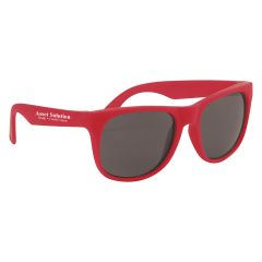 personalized red sunglasses and an imprint asset solution