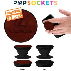 Personalized popsocket with brown or black tops