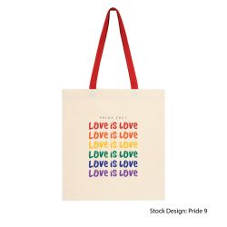LGBTQ+ Rainbow Penny Wise Canvas Tote - Eco-Friendly Pride Bag