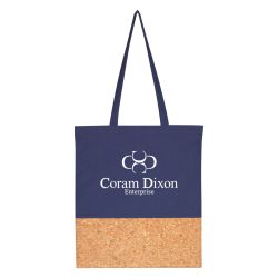 Cork Bottom Cotton Tote Bag