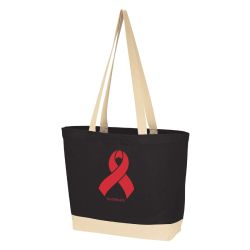 World AIDS Day Ribbon Cotton Canvas Tote Bag