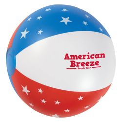 American Beach Ball w/ Stars 16"