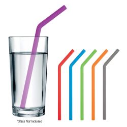 Bent Silicone Reusable Straw