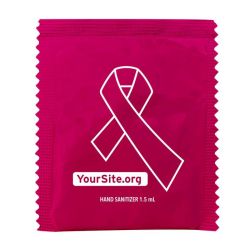 Pink Ribbon Hand Sanitizer Packets