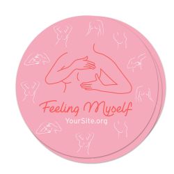Feeling Myself Breast Cancer Awareness Sticker