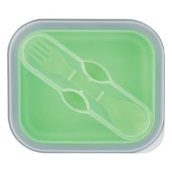 Collapsible Lunch Container with Utensil