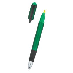Corp Rubber Grip Pen Highlighter
