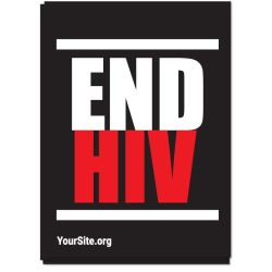 Stacked End HIV Sticker