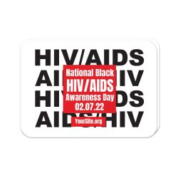 NBHAAD HIV/AIDS Pattern Sticker