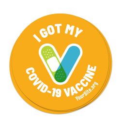 Covid-19 Vaccine Bandage Sticker