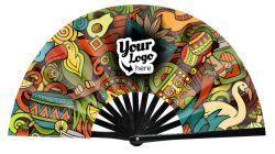 LatinX Jungle Print  Custom Snap Fan