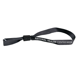 National Health Center Week - Full Color 1/2" Wristband w/ Slide Clip