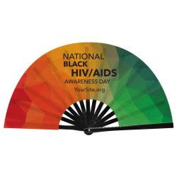 National Black HIV/AIDS Mosaic Snap Fan