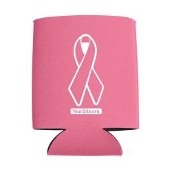 Pink Ribbon Breast Cancer Awareness Koozie Can Cooler