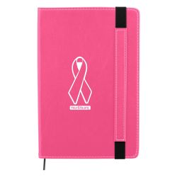 Pink Ribbon Breast Cancer Awareness Stitched Journal