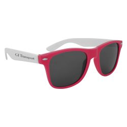 Pink Color Block Sunglasses