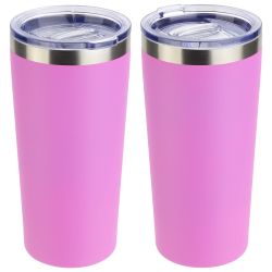 Pink Insulated Stainless Steel Tumbler 17 Oz.