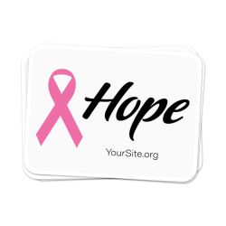 Pink Ribbon Hope Breast Cancer Awareness Sticker