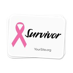 Pink Ribbon Survivor Breast Cancer Awareness Sticker