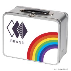Pride-Inspired Retro Tin Lunch Box