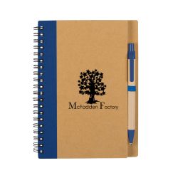Recycled Paper Notebook with Pen