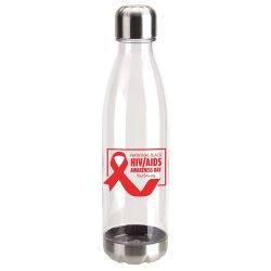 National Black HIV/AIDS Plastic Bottle - 1 Color