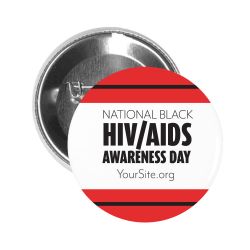 National Black HIV/AIDS Button Pin