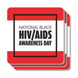 National Black HIV/AIDS Coaster