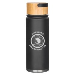 Stainless Steel Bottle w/ Bamboo Lid 20 Oz.