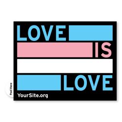 Trans Love Is Love Sticker