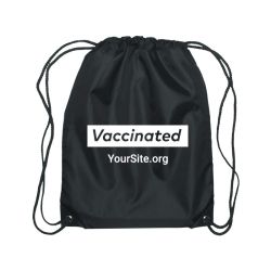 Vaccinated Value Polyester Drawstring Sportpack
