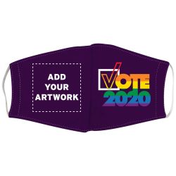 Vote 2020 Rainbow Creased Mask